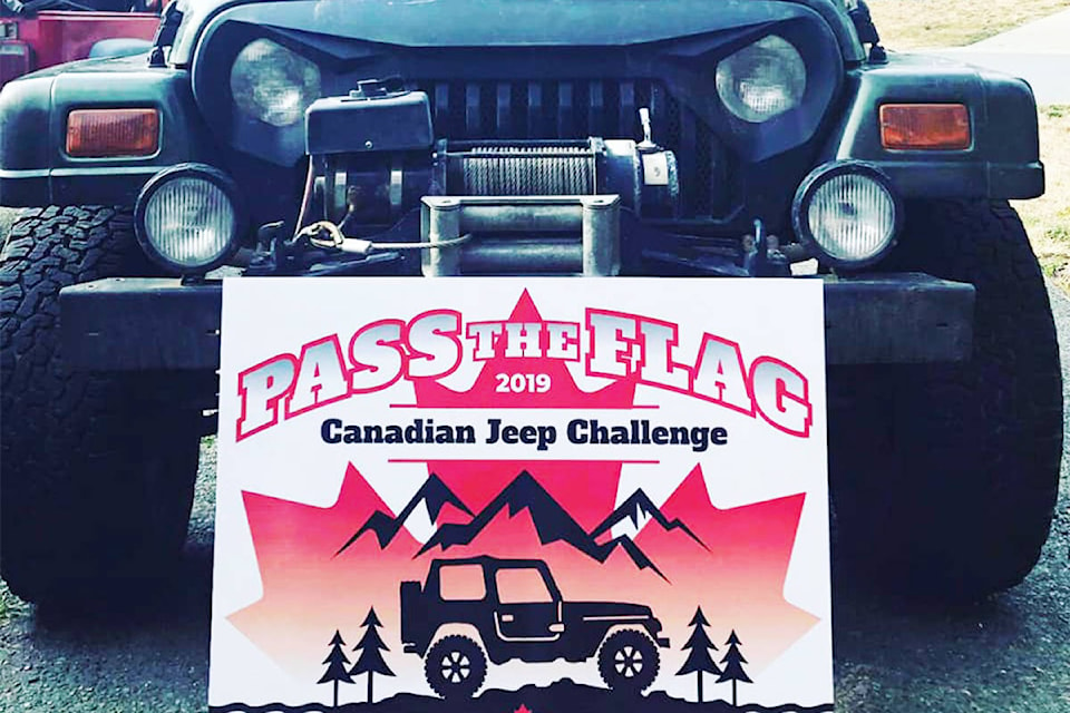 Pass the Flag Across Canada is a 12-day Jeep tour across Canada that will drive home money for community food banks. (Photo: Jeep Okanagan)