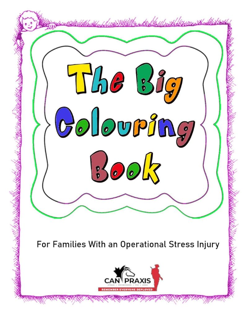 Colouring book for children who have parents with OSI to help them alongside their parents